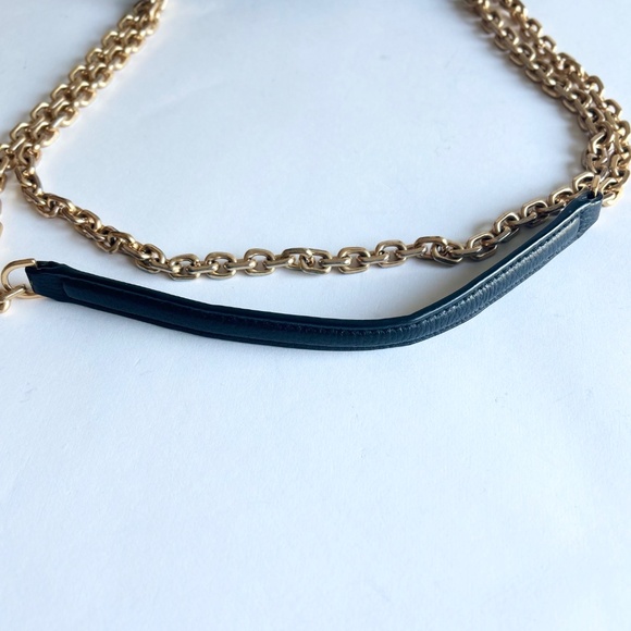 Tory Burch Black Pebble Genuine Leather Shoulder Bag Crossbody Bag - Picture 7 of 16